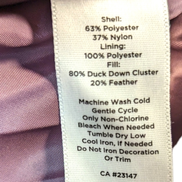 Talbots Purple Down Feather Puffer Vest Small - Picture 4 of 6